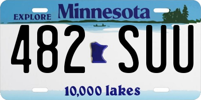 MN license plate 482SUU