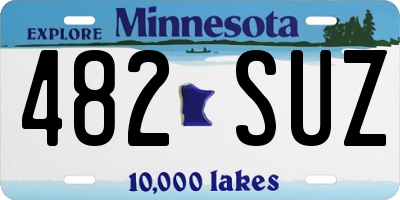MN license plate 482SUZ