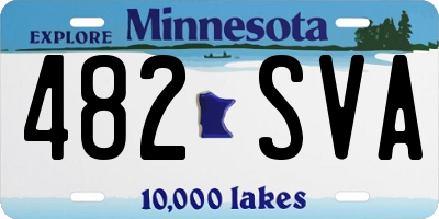 MN license plate 482SVA