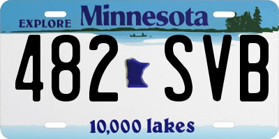 MN license plate 482SVB