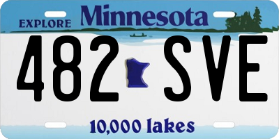 MN license plate 482SVE