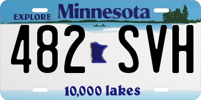 MN license plate 482SVH