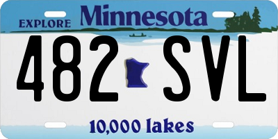 MN license plate 482SVL