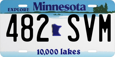 MN license plate 482SVM