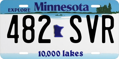 MN license plate 482SVR