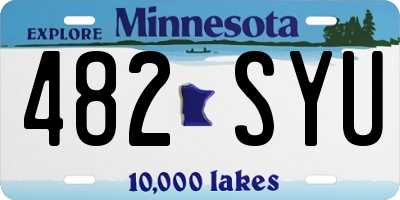 MN license plate 482SYU