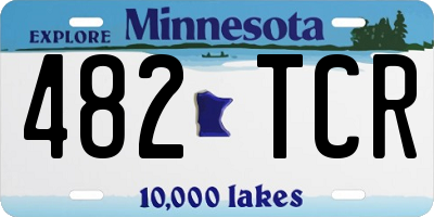 MN license plate 482TCR