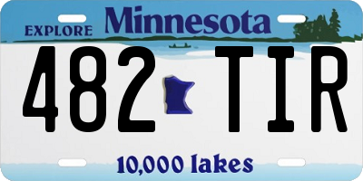 MN license plate 482TIR