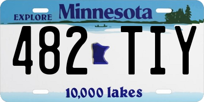 MN license plate 482TIY