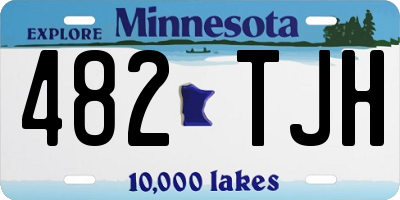 MN license plate 482TJH