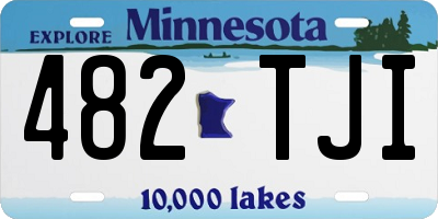 MN license plate 482TJI