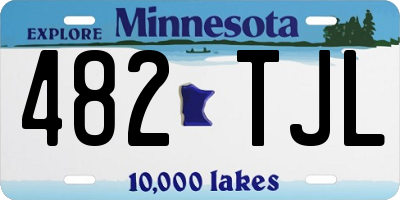 MN license plate 482TJL