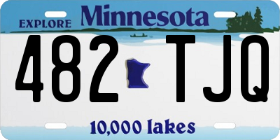 MN license plate 482TJQ