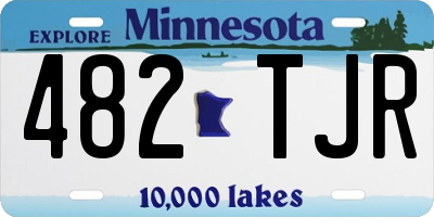 MN license plate 482TJR
