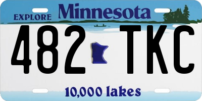 MN license plate 482TKC