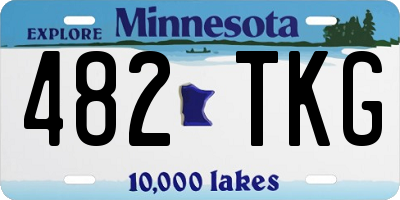 MN license plate 482TKG