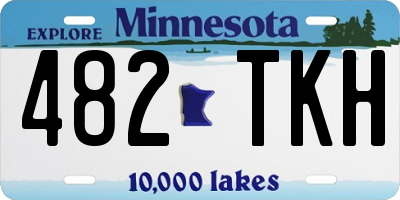 MN license plate 482TKH