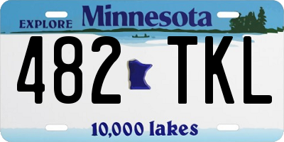 MN license plate 482TKL
