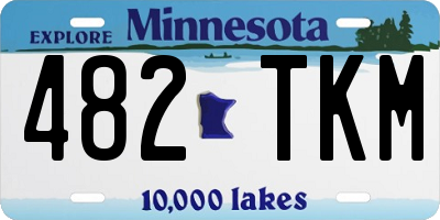 MN license plate 482TKM