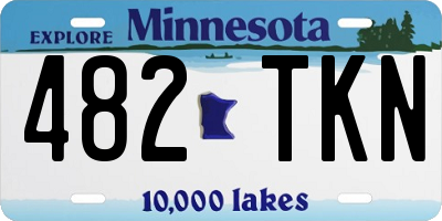 MN license plate 482TKN