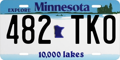 MN license plate 482TKO