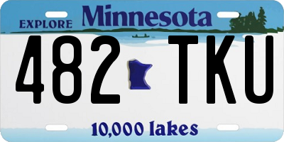 MN license plate 482TKU