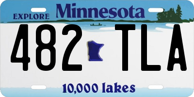 MN license plate 482TLA