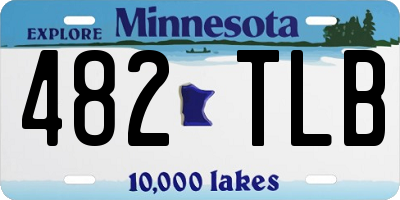 MN license plate 482TLB