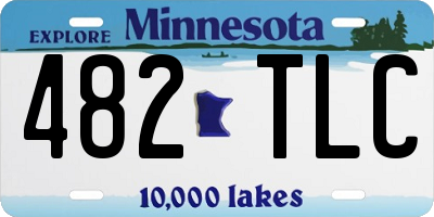MN license plate 482TLC