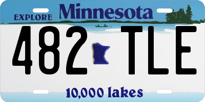 MN license plate 482TLE