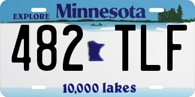 MN license plate 482TLF