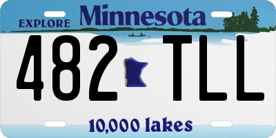MN license plate 482TLL