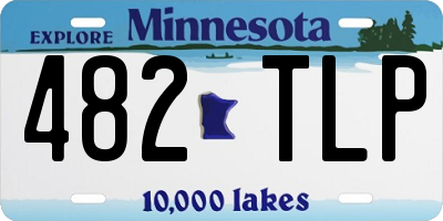 MN license plate 482TLP