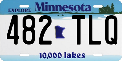 MN license plate 482TLQ