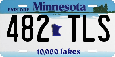 MN license plate 482TLS