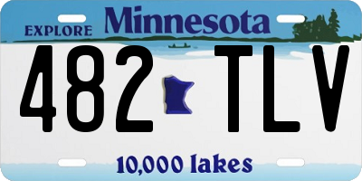 MN license plate 482TLV