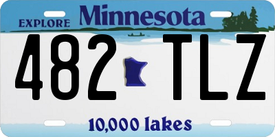 MN license plate 482TLZ