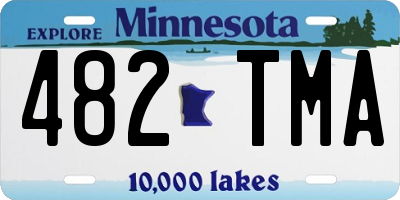 MN license plate 482TMA