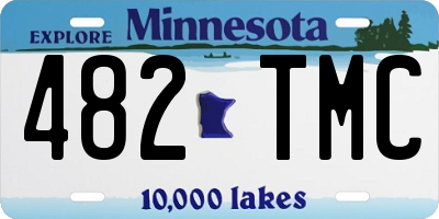 MN license plate 482TMC