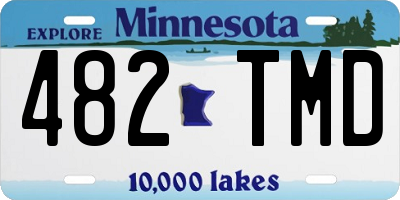 MN license plate 482TMD