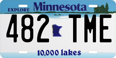 MN license plate 482TME