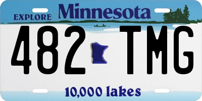 MN license plate 482TMG