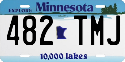 MN license plate 482TMJ