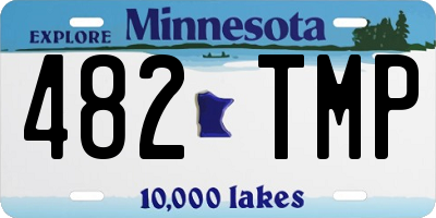 MN license plate 482TMP