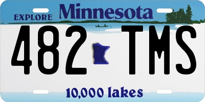 MN license plate 482TMS