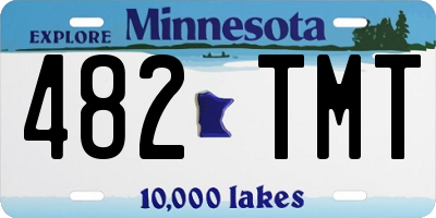 MN license plate 482TMT