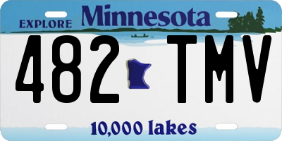 MN license plate 482TMV
