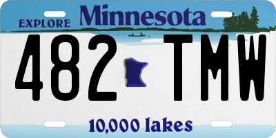 MN license plate 482TMW