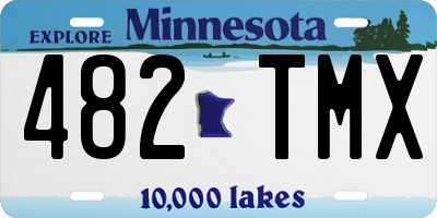 MN license plate 482TMX