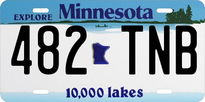MN license plate 482TNB